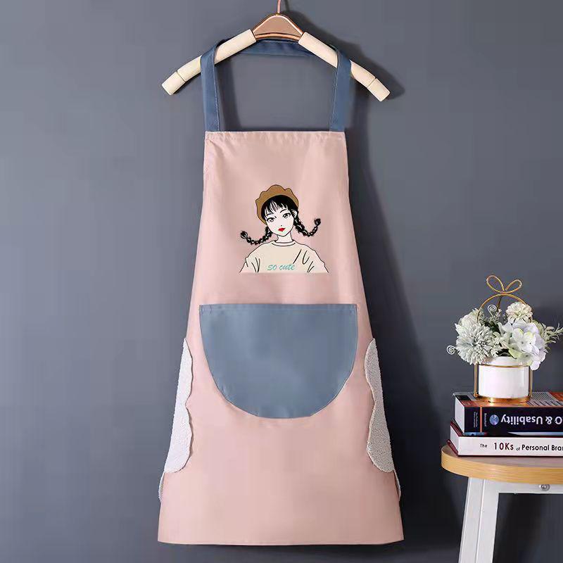 Waterproof Adult Half Apron - Oil-Proof, Dirty-Resistant, Wipable Kitchen Bib