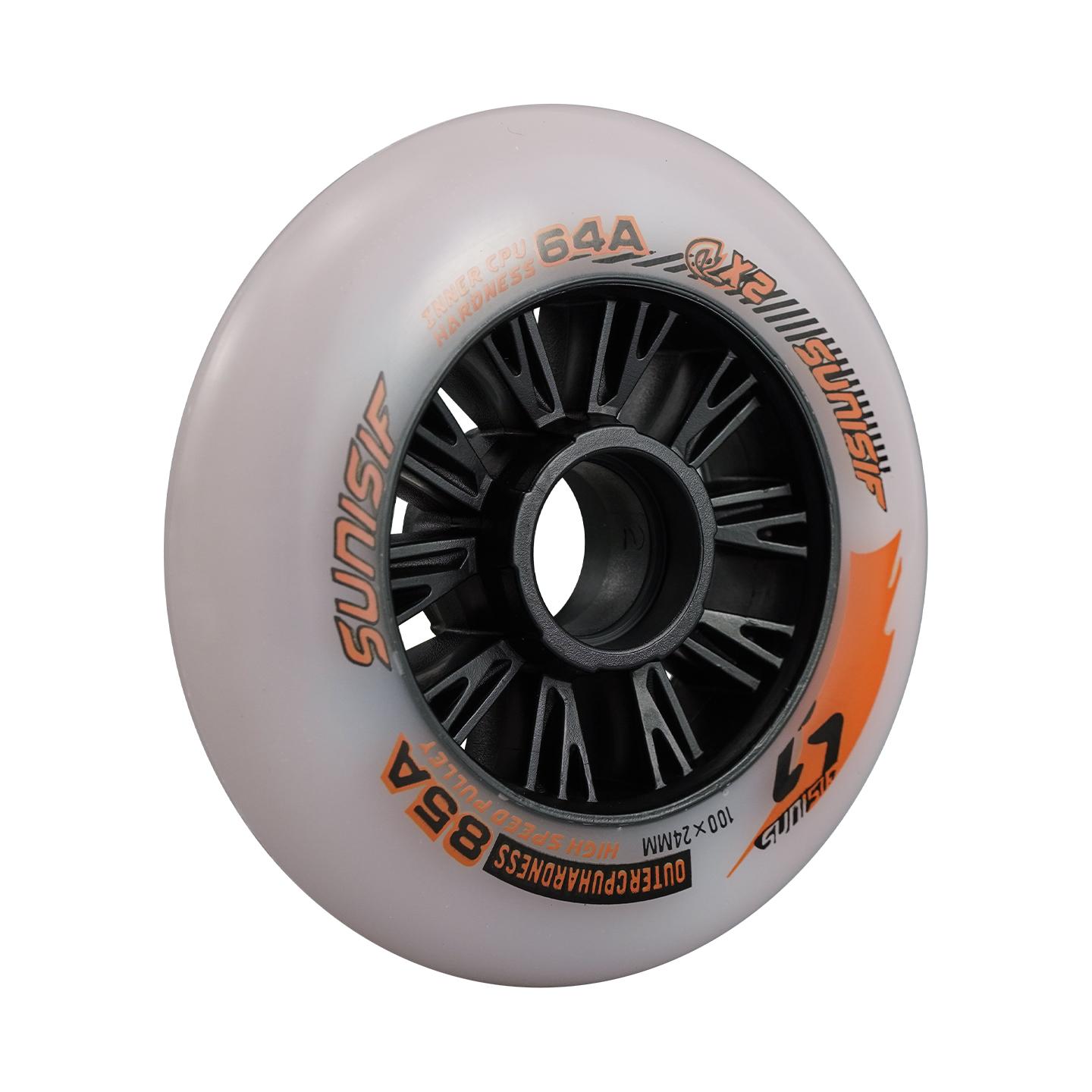 High-Quality Professional Speed Skating Inline Racing Wheel with Silent PU Material and High Rebound