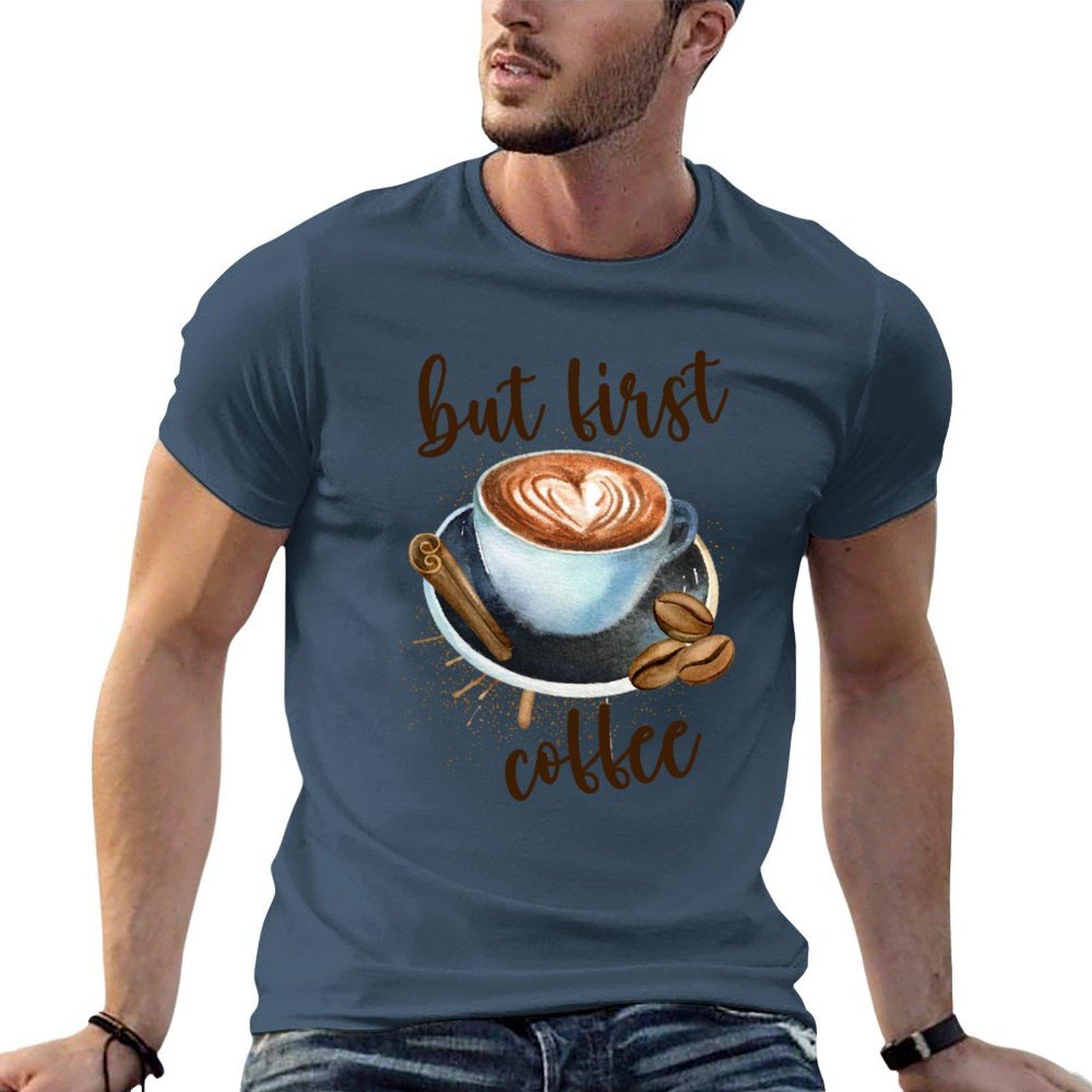 But First Coffee Tshirt T Shirt Unisex Casual Unisex T Shirt Cotton Tshirt S