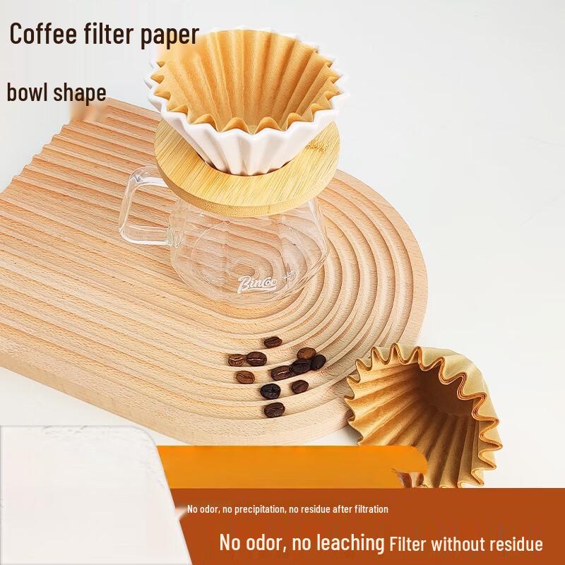 Chu An Bao Bowl-Shaped Hand-Pour Coffee Filter Papers