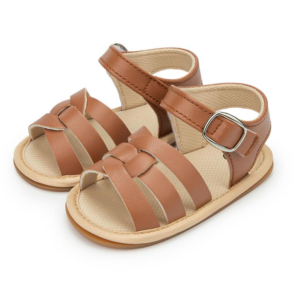 New Baby Sandals: Breathable Soft Rubber Sole, Velcro Closures for Boys & Girls