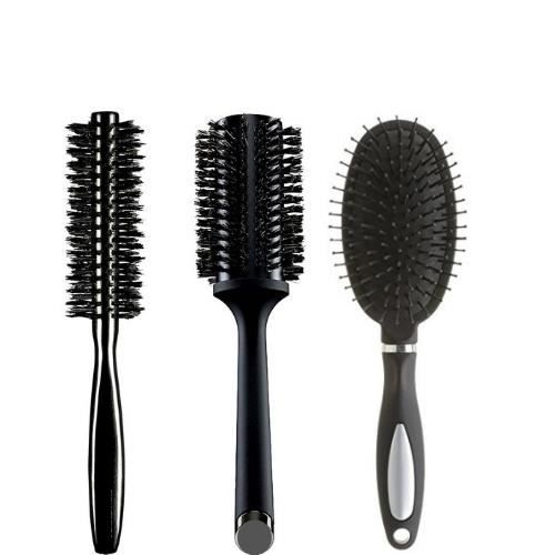 Brosse À Cheveux - Touch of Beauty - Noir - 3 Pièces - Pour Tous Types De Coiffures