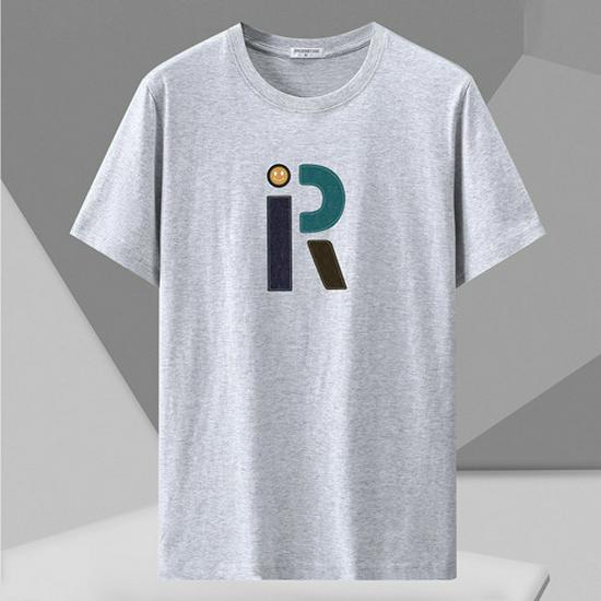 Men's Plus Size Korean Style Crew Neck Short Sleeve T-Shirt