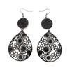 Chinese Retro Ruyi Tear Drop Earrings: Lucky Floral Lightweight Luxury Round Dangle