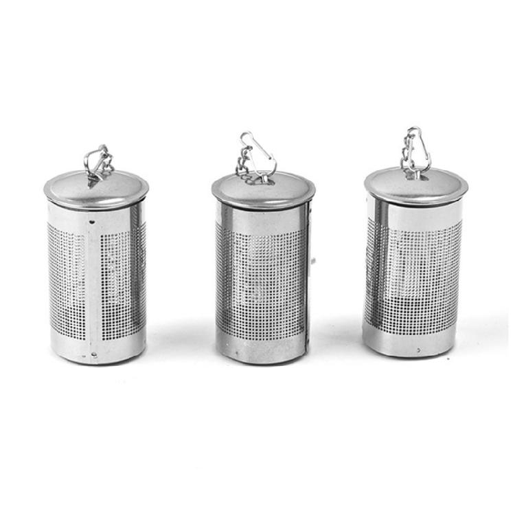 Tea Infuser Strainer Stainless Steel Cylindrical Loose Spice Filter Tool for Home Kitchen Tea Lover Gift Easy to Use