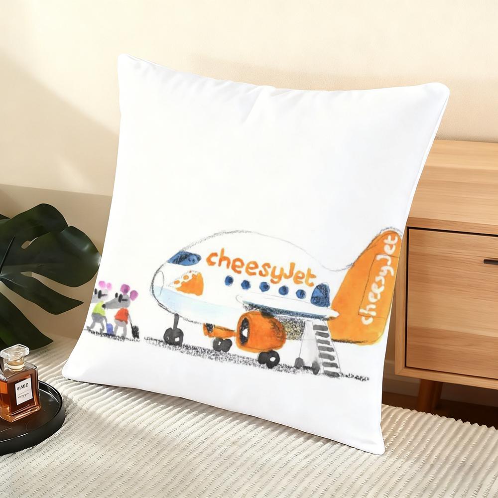 

Cushion Cover Silky Short Plush Home Sofa Cushion Cover - Invisible Zipper Home Decoration Wonderful animals 12x12Inch