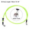 Motoforti Universal 40cm Motorcycle Brake Clutch Oil Hose Line Pipe Green Hydraulic Reinforced Stainless Steel Braided Hose