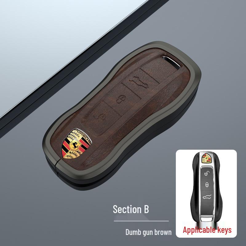 Porsche Key Case for Panamera, Macan, Cayenne, Taycan, 718, 911