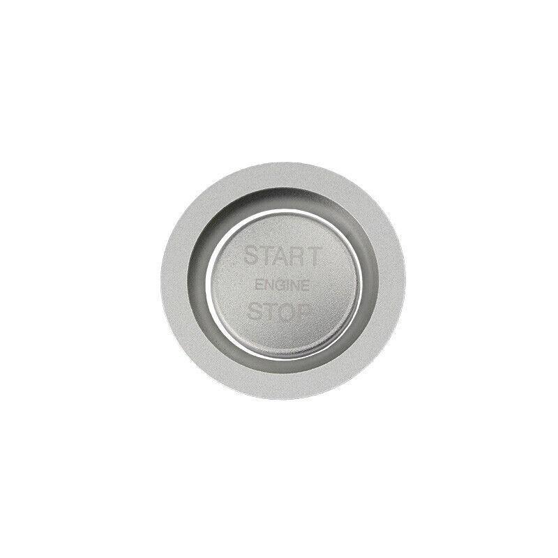 Start Button 10-2019 Ignition Switch Ring For Jaguar XJL Silver Aluminum Alloy