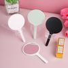 Durable Round Handheld Makeup Mirror – Portable, Anti-Slip Design with Handle for Personal and Home Use