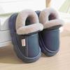 Winter waterproof cotton slippers boys fleece warm thick bottom non-slip new indoor home home parent-child cotton drag girls