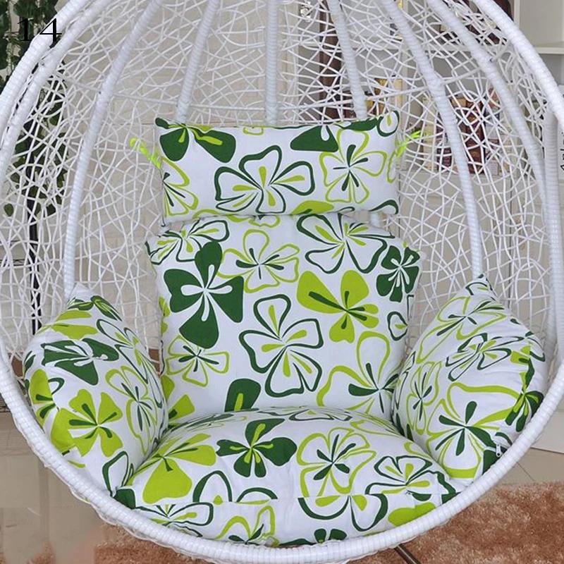 Effen Kleur/bloemen/streep Hangende Schommel Ei Stoel Kussenhoes+ Buiten Kussenhoes Tuin Lounger Kussenhoes met Katoen no filling