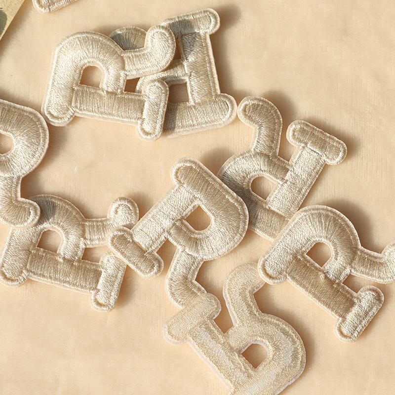 Embroidery Label Letter R Badge Account Boy Clothing Accessories Hand Account DIY Accessories Patch Sticker Embroidery Cloth Sticker