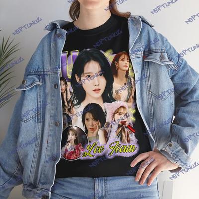 IU Lee Jieun T-Shirt: Kpop Singer, Retro Graphic Tee - Fan Fashion