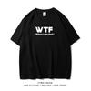 2025WTF Funny English Alphabet Casual Large Size Loose Daily Top MultiColor Short Sleeve TShirt Unisex and Women