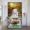 No Glue Window Film Privacy Frosted Glass Sticker Heat Insulation and Sunscreen Waterfall Decoration Adhesive Sticker for Home