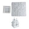 2 Stück Silikonform Set Bastelformen Kirchenform Tischdekorative Formen Geeignet für Resin- und Gipsguss