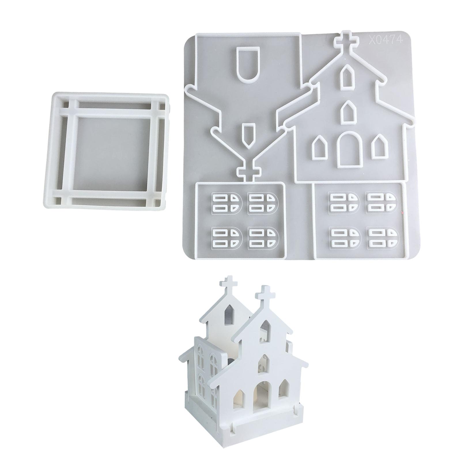 

Set of 2 Flexible Silicone Casting Molds Religious Event Mold Silicone Texture for Creating Detailed Church Table Pieces 1