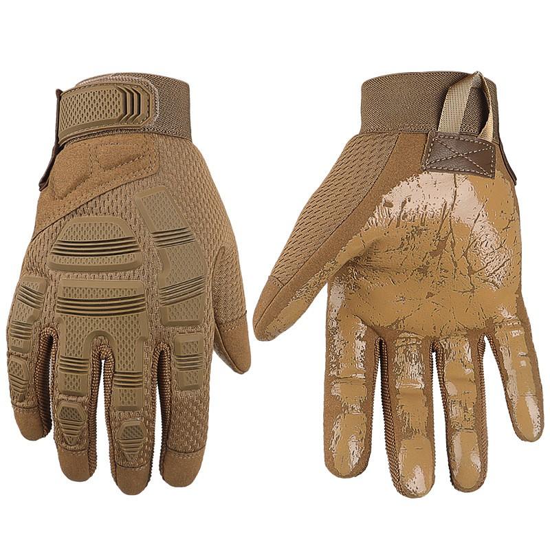 Tactical Cycling Gloves With Touchscreen Fingers Anti-Slip Grip Breathable Knit Fabric Mountain Biking Hiking Outdoor Sports