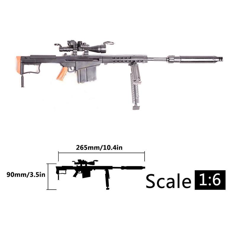 1/6 4D US M2 Maschinengewehr Waffenbausteine Spielzeug MK19 AK47 MP5 MG42 Militärwaffenmodell für 12-Zoll Actionfigur Szene DIY