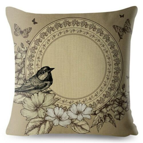European Vintage Gothic Style Cushion Cover Flowers Print Throw Pillows Cases