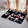Kpop A aespa Floor Mat Eco  Flannel Doormat Non Slip Odorless Indoor Floor Rug Soft Short Plush Home Mat