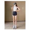 Three Points Female Summer Thin Belly Lift Hip Anti-slip Leggings Can Be Worn Outside Patchwork Yoga Safety Pants