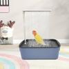 Automatische Badebox für Papageien, Elektrisches Vogelbad mit Dusche, Wiederverwendbares Papageienbad, Automatisches Haustier Vogelbad für Kanarienvögel