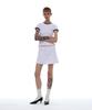 PARTIMENTO WOMEN Pwc Brief Detail Mini Skirt_White