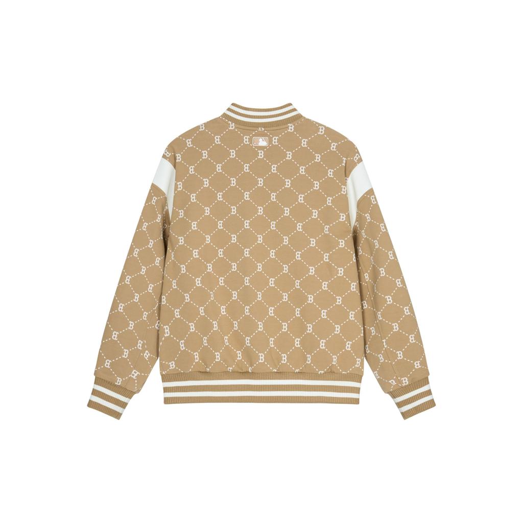 MLB SS24 Boston Red Sox Vintage Floral Jacket Spring Autumn Fashion Baseball Coat Unisex Jacket Light-Camel 3AJPM0641-43CAL