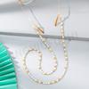 Color Pearl Crystal Beaded Glasses Chain Fashionable Mixed Color Women's Temperament Glasses Rope Neck Lanyard