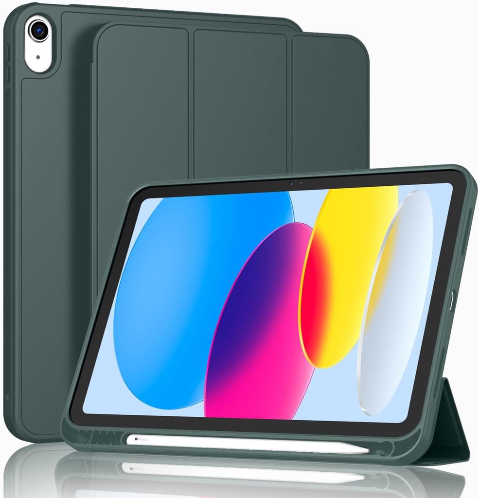 Case for IPad (A16) 11 Inch 2025/iPad 10th Generation 10.9 Inch 2022, Slim Trifold Stand Protective Cover with Pencil Holder