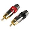 2/4/8Pcs High Quality Gold Plated RCA Connector Lotus Plug Male Terminal for Audio Video Cable Extension