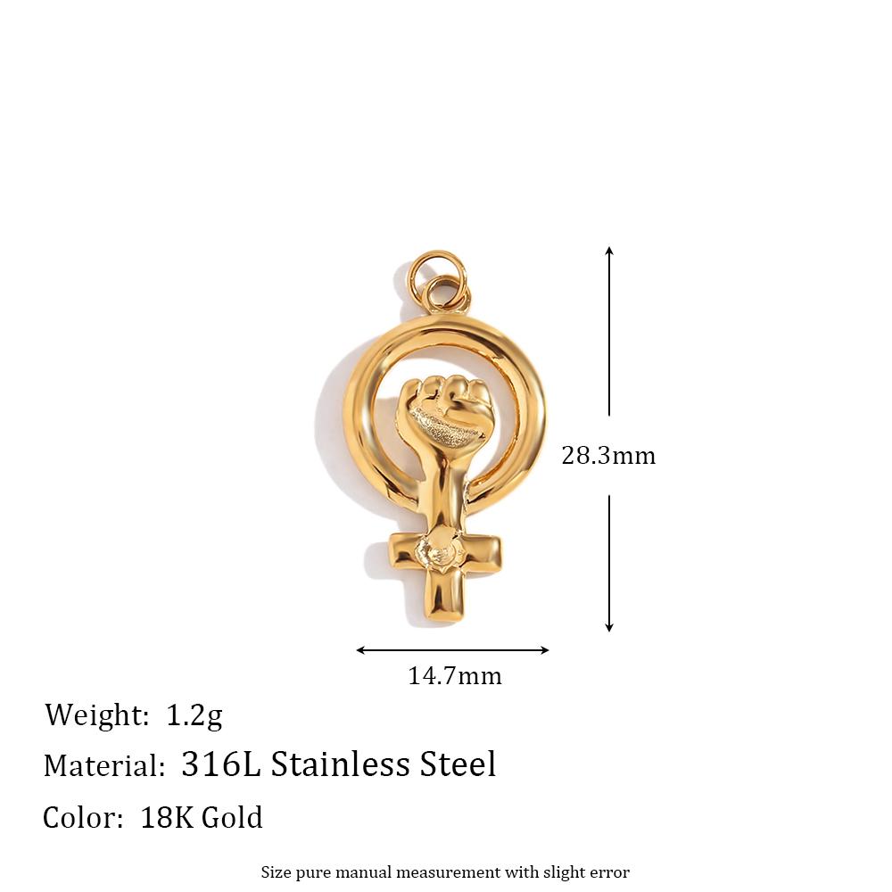 MamacitaSlay Stylish Lovely Cupid Seahorse Lion Starfish Stainless steel charm Gold Plated Jewelry Charms for necklace bracelets