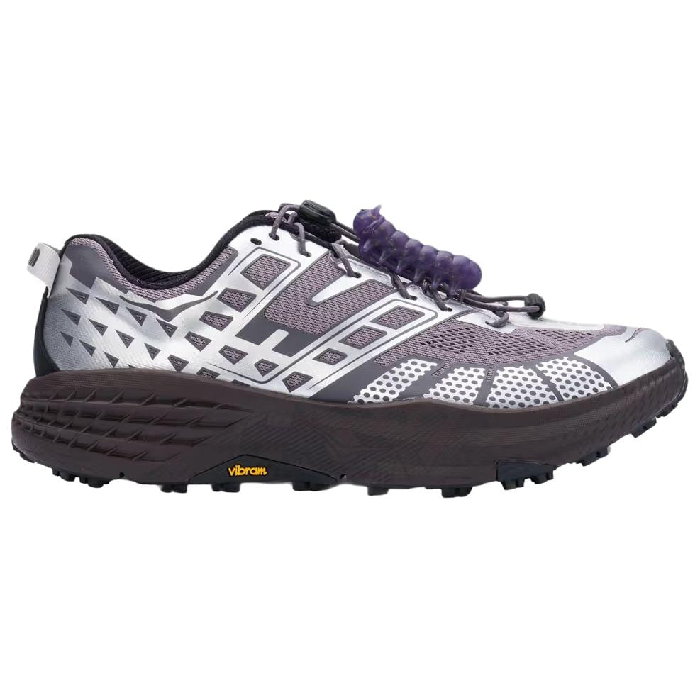 HOKA One One X UNNA SPEEDGOAT 2 Trail Running Shoes Unisex Silver Purple 1178290-ALX