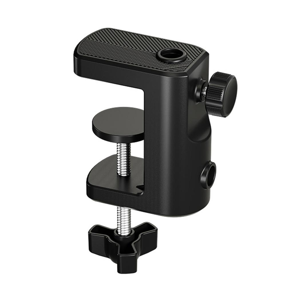360 Degree Adjustable Desk Clamp C Shape Retaining Clip Table Mount Heavy Duty Mic Stand Multi Function Boom Arm Bracket