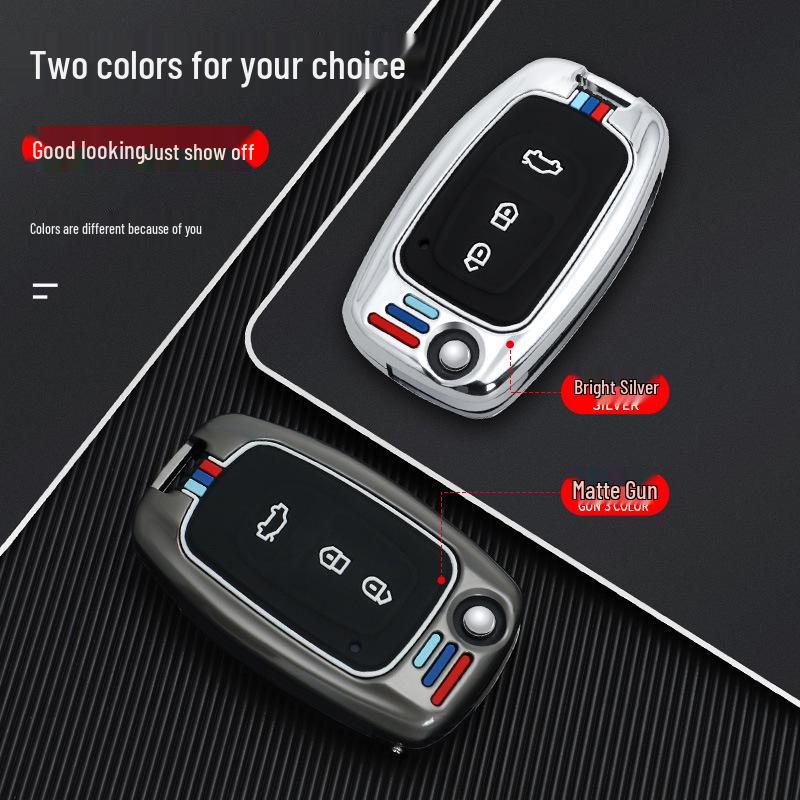 Kompatibel mit Southeast Lingzhi V5/V6 Autoschlüssel: Faltbares Metall Fernbedienungsschlüssel Gehäuse Abdeckung