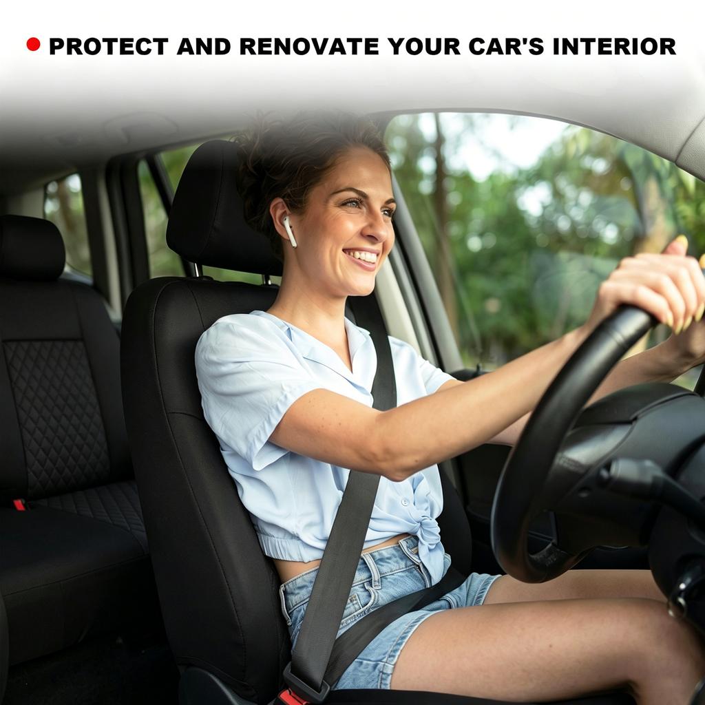   Car Seat Covers, 9PCS Front and Rear Seat Protectors, Full Set Auto Seat Covers, Front Seats   Compatible