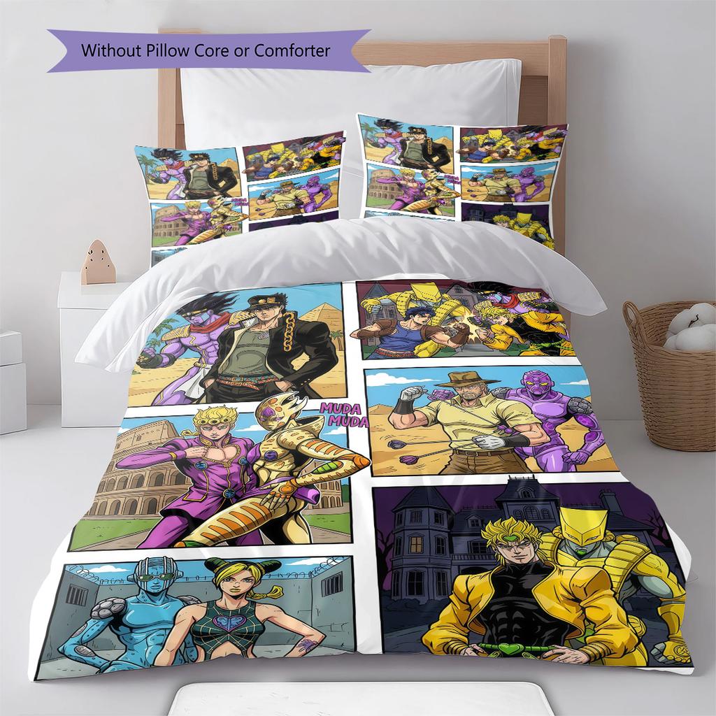 JoJo Anime Comforter Cover Duvet Cover Bedding Set Soft Quilt Cover Bedroom Decorative Home Textile -QJY