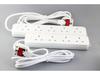 British Standard 13A Power Strip with UK Sockets, British Style, 3m Cord