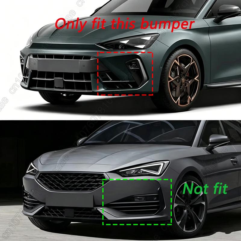 4PCS Front Bumper Lip Spoiler Splitter Chin For SEAT Cupra Leon VZ TSI Sportstourer 2024 2025 Gloss Black Body Kits
