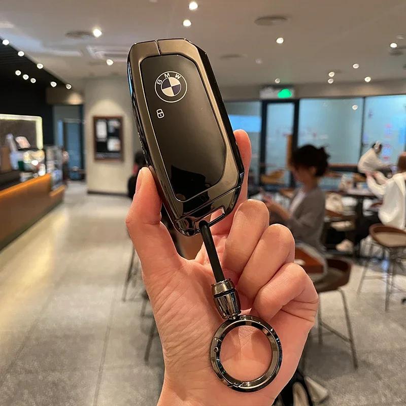 Car Key Case Cover Shell Fob For BMW i7 X7 G07 LCI iX I20 X1 U11 7 Series G70 G09 XM U06 G81 M3 Smart Key Protect Shell GX6