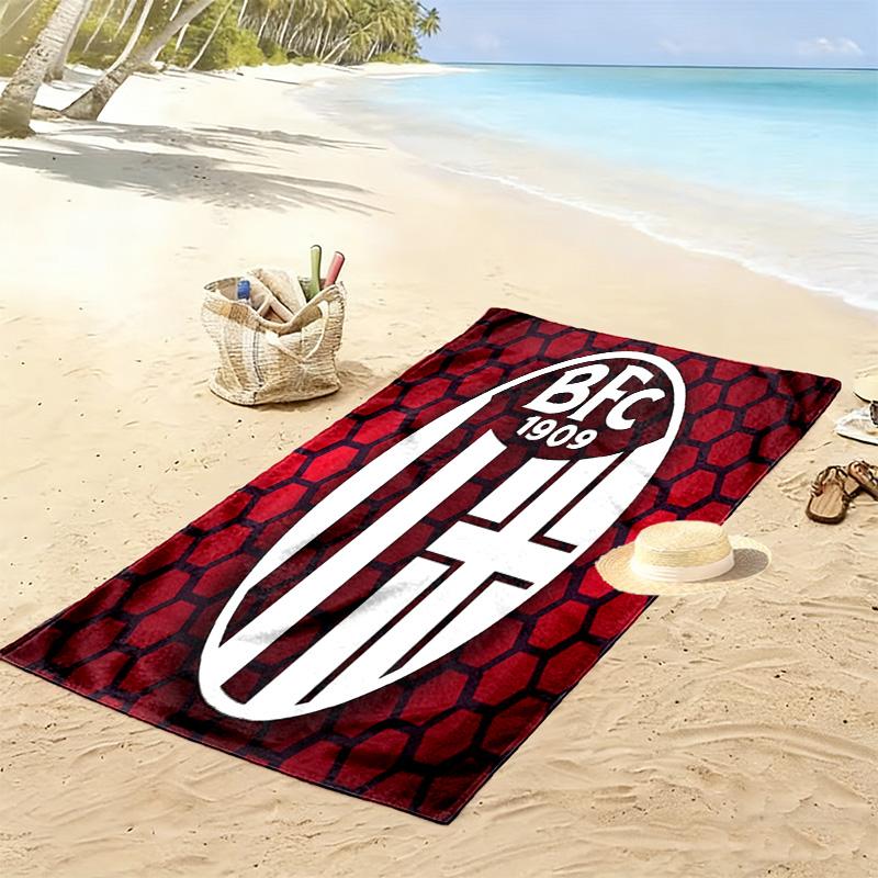 Bologna FC 1909 Strandtuch mit Aufdruck, Großes Weiches Schnelltrocknendes Handtuch für Strand Camping Schwimmen