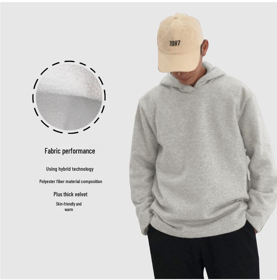 Men's Quick-Dry Winter Sports Hoodie - Long Sleeve, Loose Fit for Running, Training, and Basketball