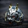 Retro Jewelry Ring Dragon Zodiac Men's Fashion Dragon Head Open Index Finger Ring