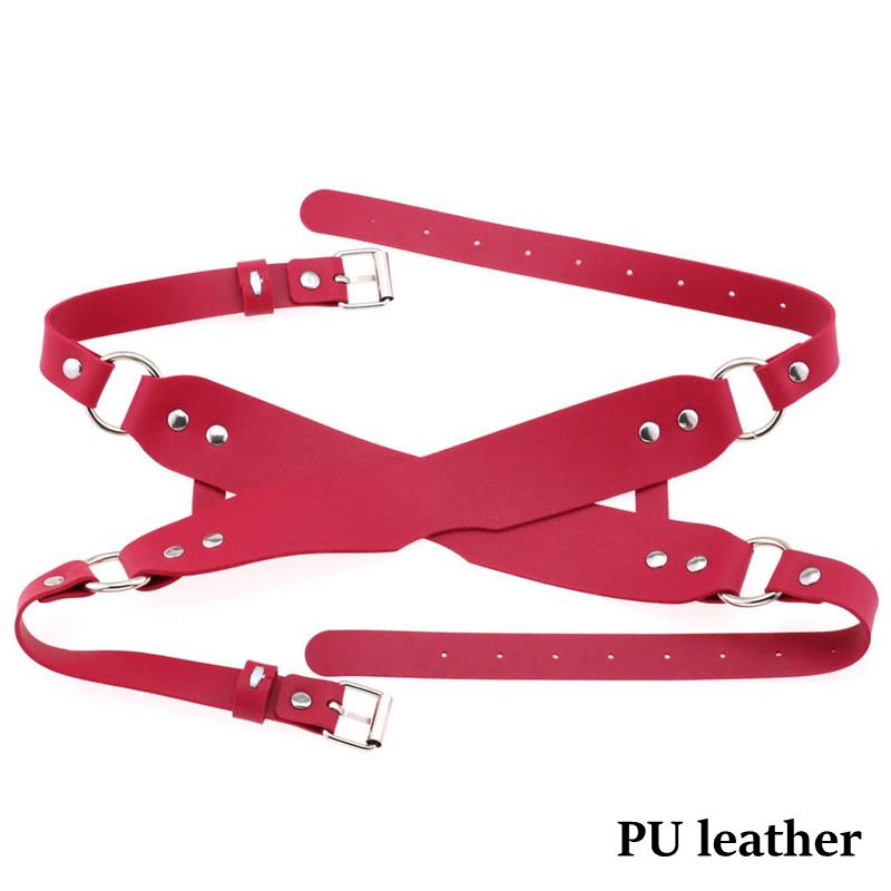 Bdsm Augenmaske Sex Bondage Erwachsene Spiel Paare Leder Harness Maske Wearble Kostüme Für Frauen Männer Cosplay Spielzeug Gesichtsmasken