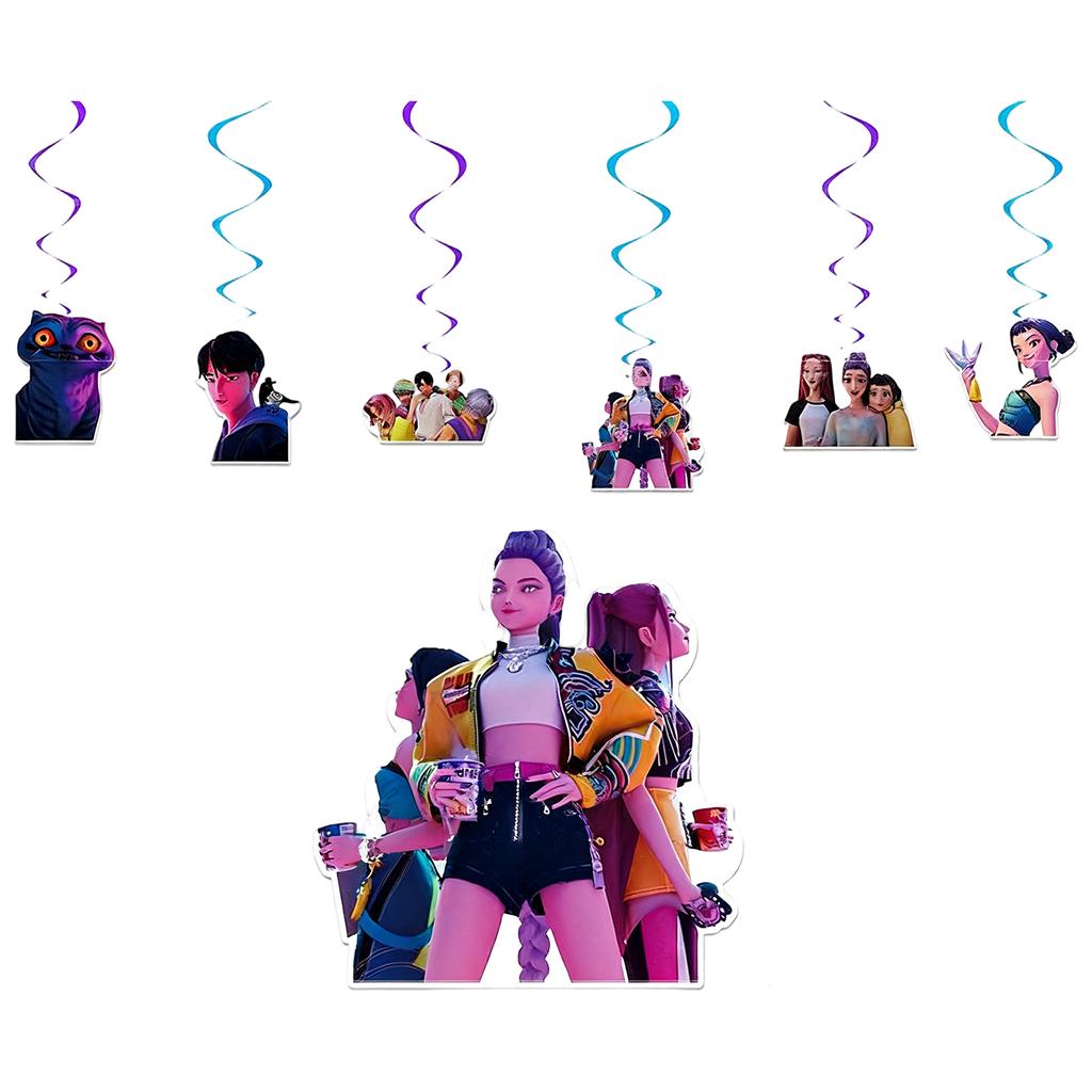 Birthday Theme Party Decoration Banner Pull Flag Cake Flag Balloon- Set