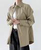 ORIGINALDAY Vintage Oversized Pigment Washed Shirt D.Beige