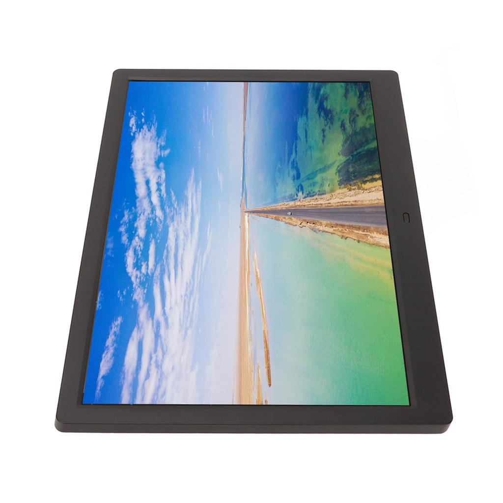 15.4 Inch LCD Digital Photo Frame HD 1280x800 Large Storage USB Interface Electronic Picture Frame Black 100‑240V EU