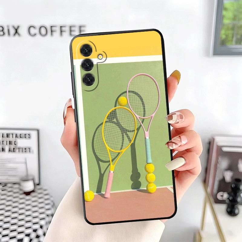Tennis Sport Soft Phone Case for Samsung A17 A37 A57 A16 A26 A36 A56 A15 A25 A35 A55 A14 A24 A34 A54 A13 A23 A33 A53 A52 A12